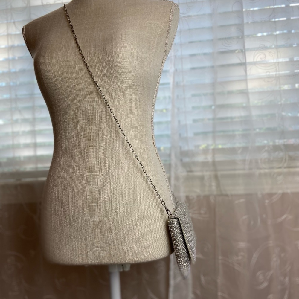 3AM Forever Rhinestone Covered Mesh Crossbody/clutch - Picture 4 of 12